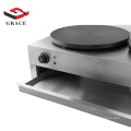 Wholesale snack equipment stainless steel electric pancake maker double crepe machine